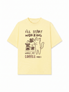 Áo Thun Relaxed Fit Coffee I'll Start Working