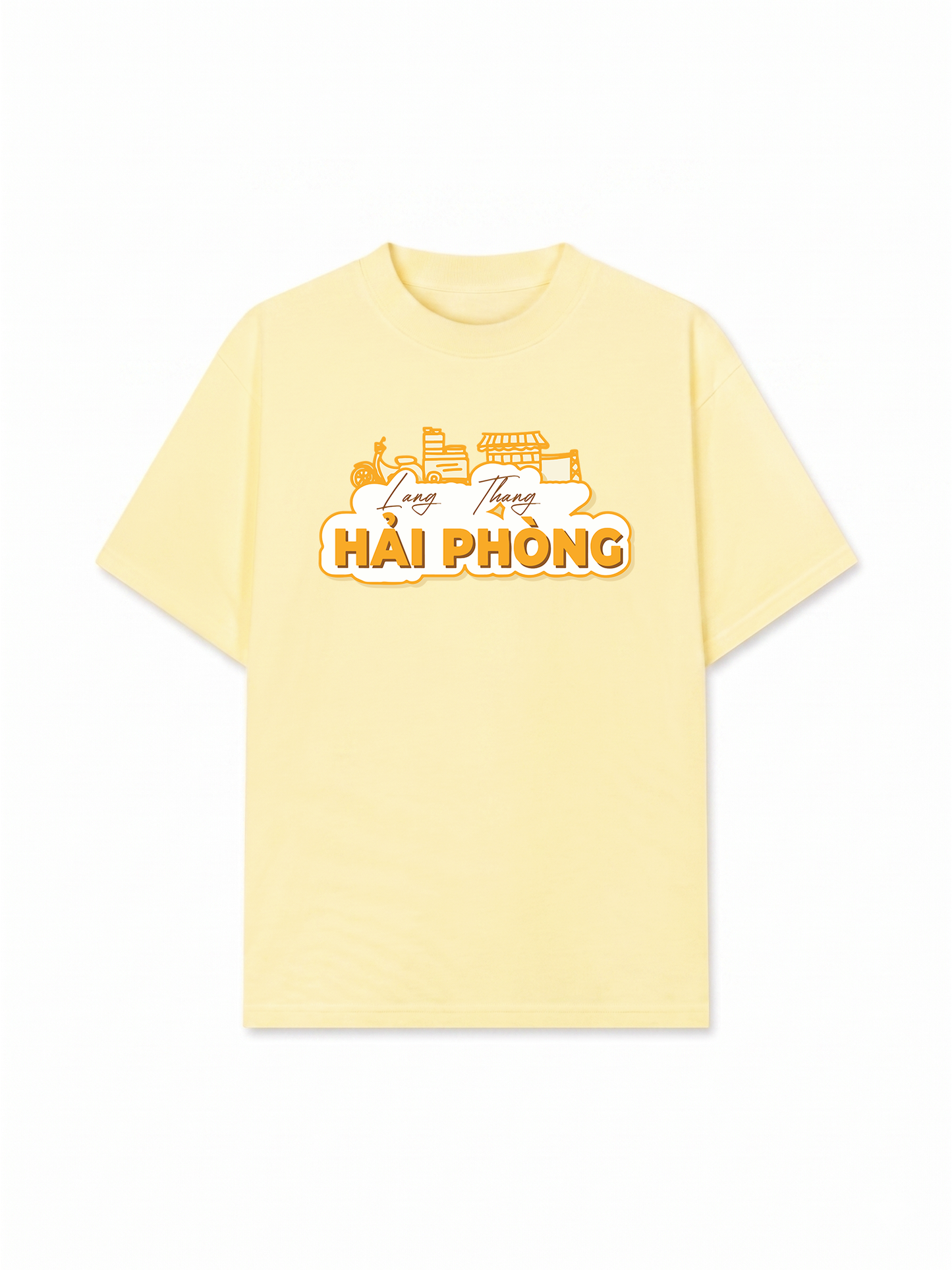 Áo Thun Relaxed Fit Lang Thang Hải Phòng