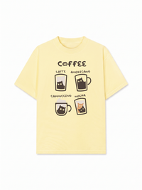 Áo Thun Relaxed Fit Latte Americano Capuccino Mocha