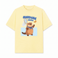 Áo Thun Relaxed Fit Animal Beaver Catches Butterflies