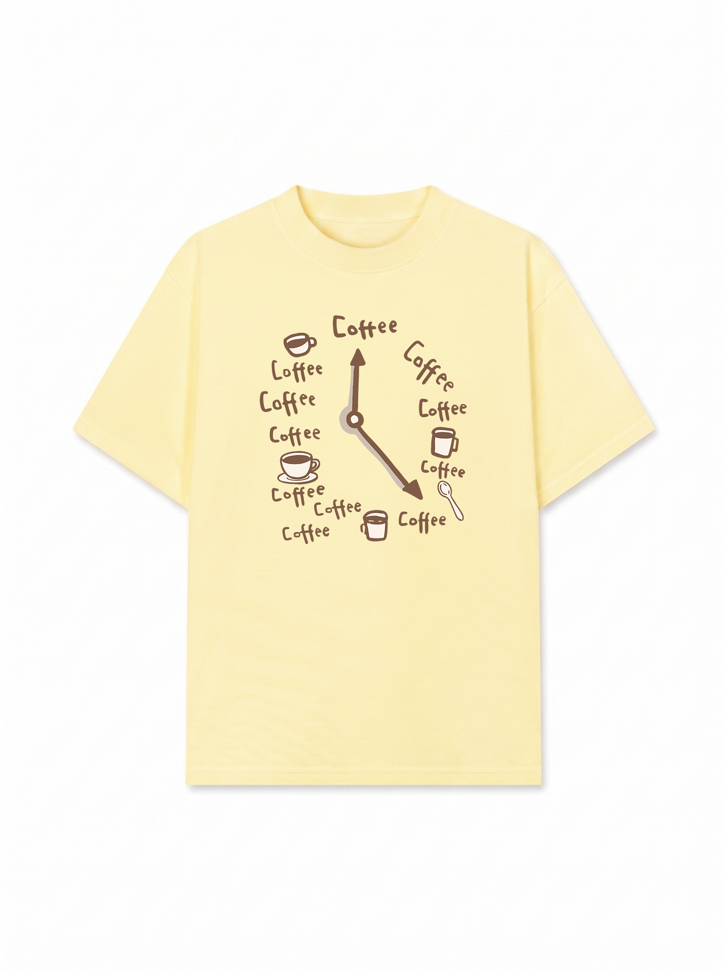 Áo Thun Relaxed Fit Coffee Clock