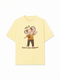 Áo Thun Relaxed Fit Animal I'm A Joyful Little Elephant