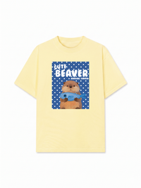 Áo Thun Relaxed Fit Animal Cute Beaver
