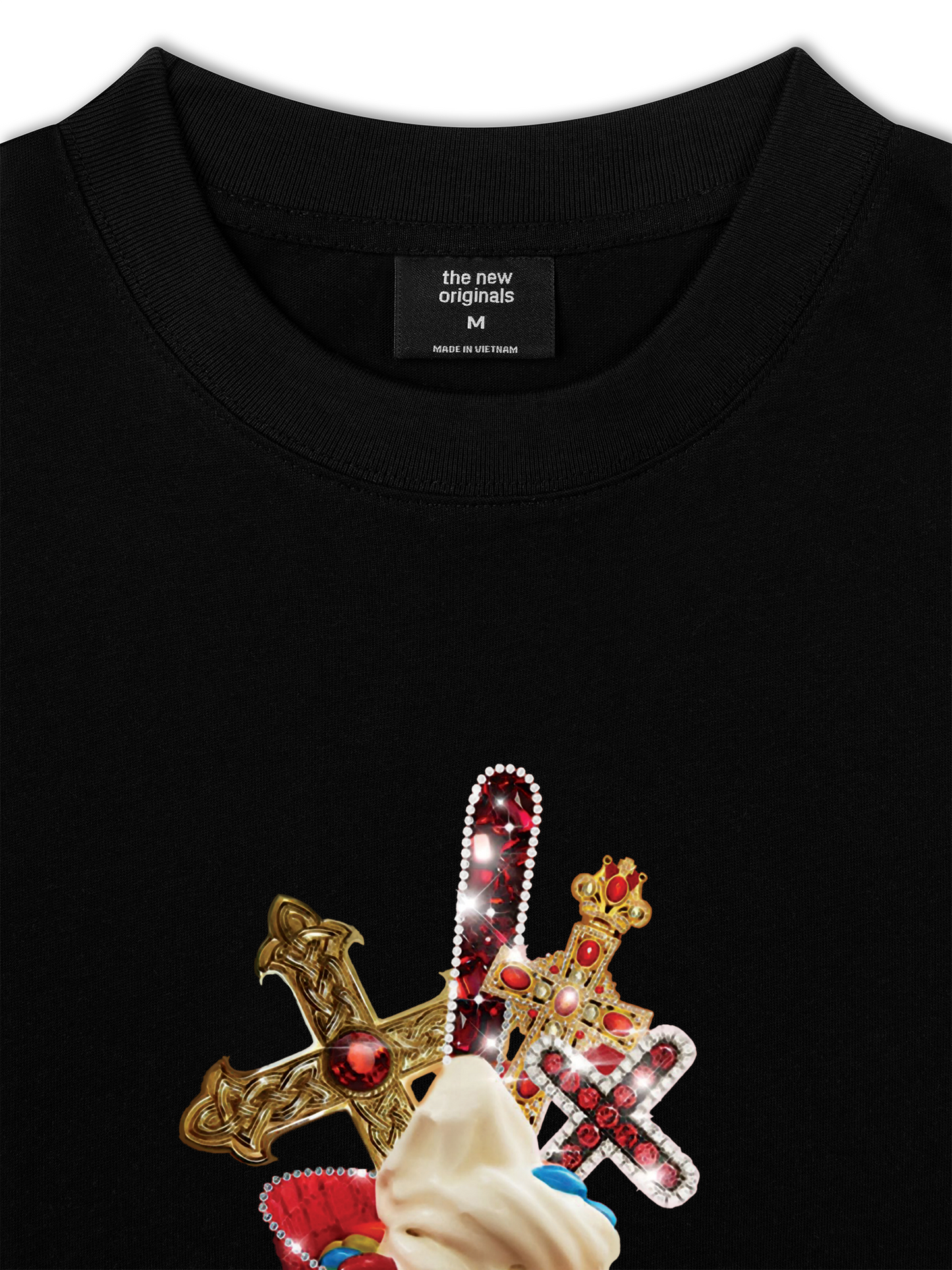 Áo Thun Relaxed Fit Gem Cross Ice Cream
