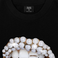 Áo Thun Relaxed Fit Art Pearl Lip Black
