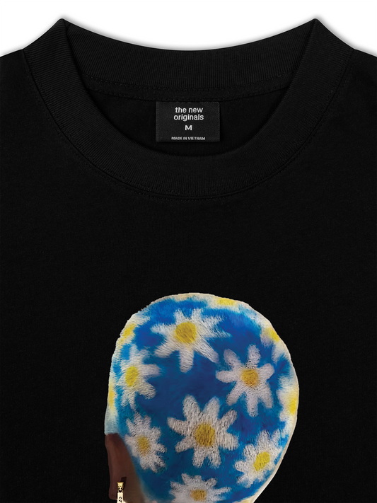 Áo Thun Relaxed Fit Blue Daisy Hairstyle