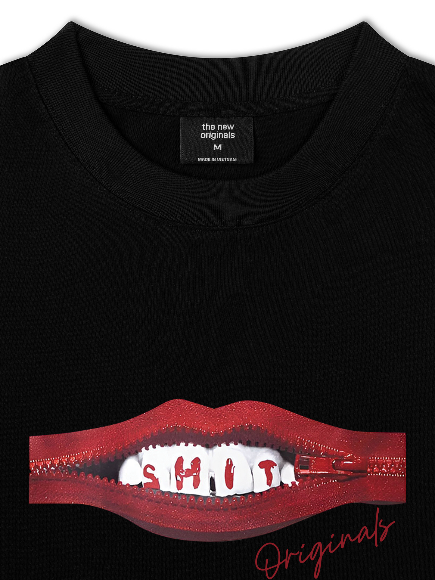 Áo Thun Relaxed Fit Teeth Zip Classic