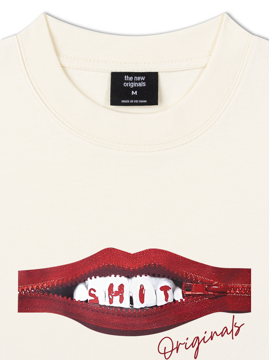 Áo Thun Relaxed Fit Teeth Zip Classic