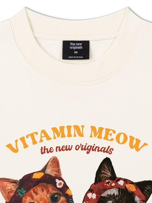 Áo Thun Relaxed Fit Vitamin Meow