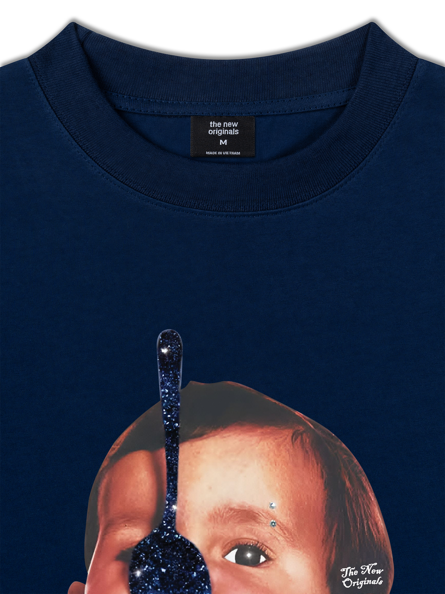 Áo Thun Relaxed Fit Funny Spoon-covered Face Boy