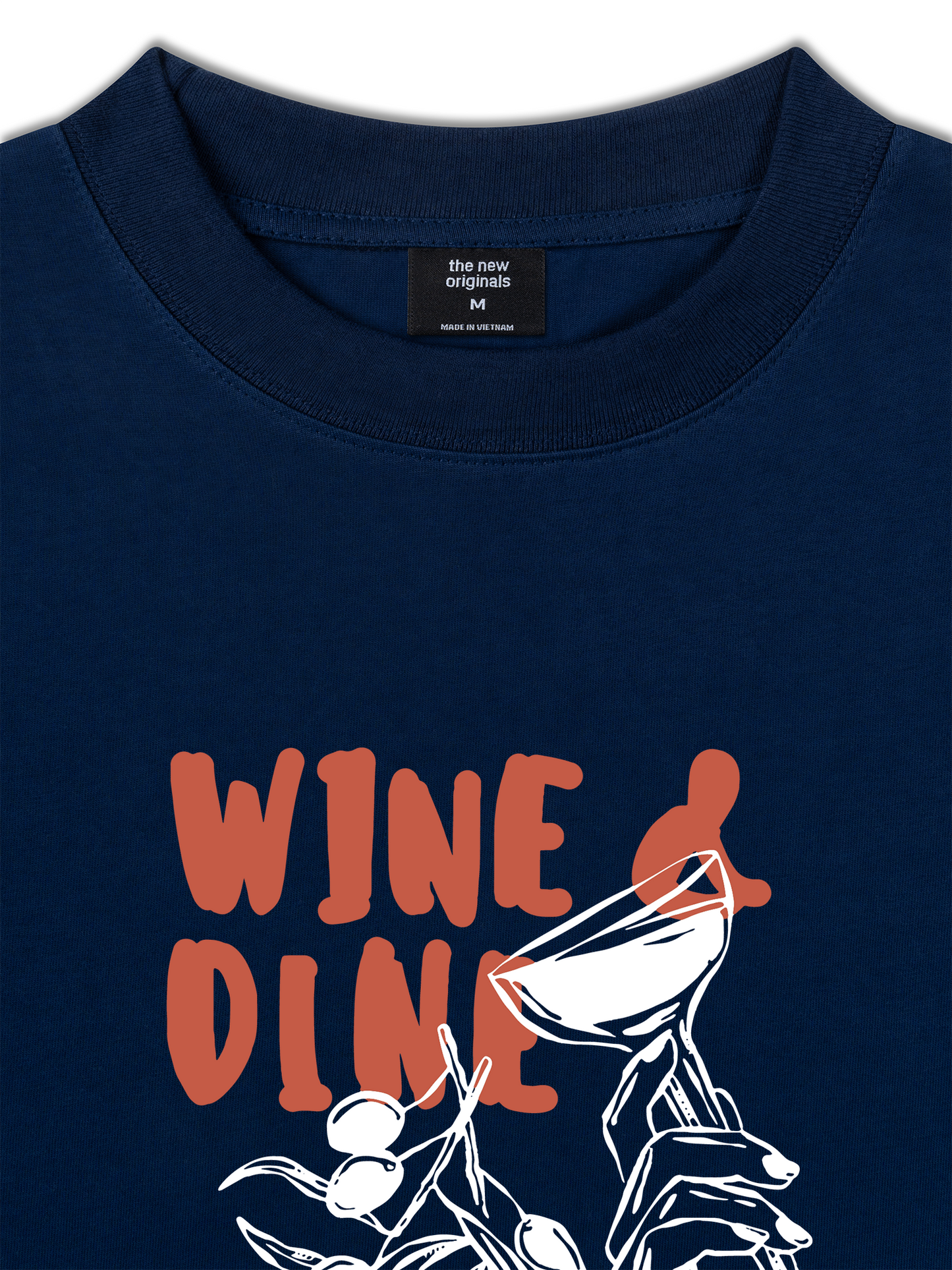 Áo Thun Relaxed Fit WINE & DINE