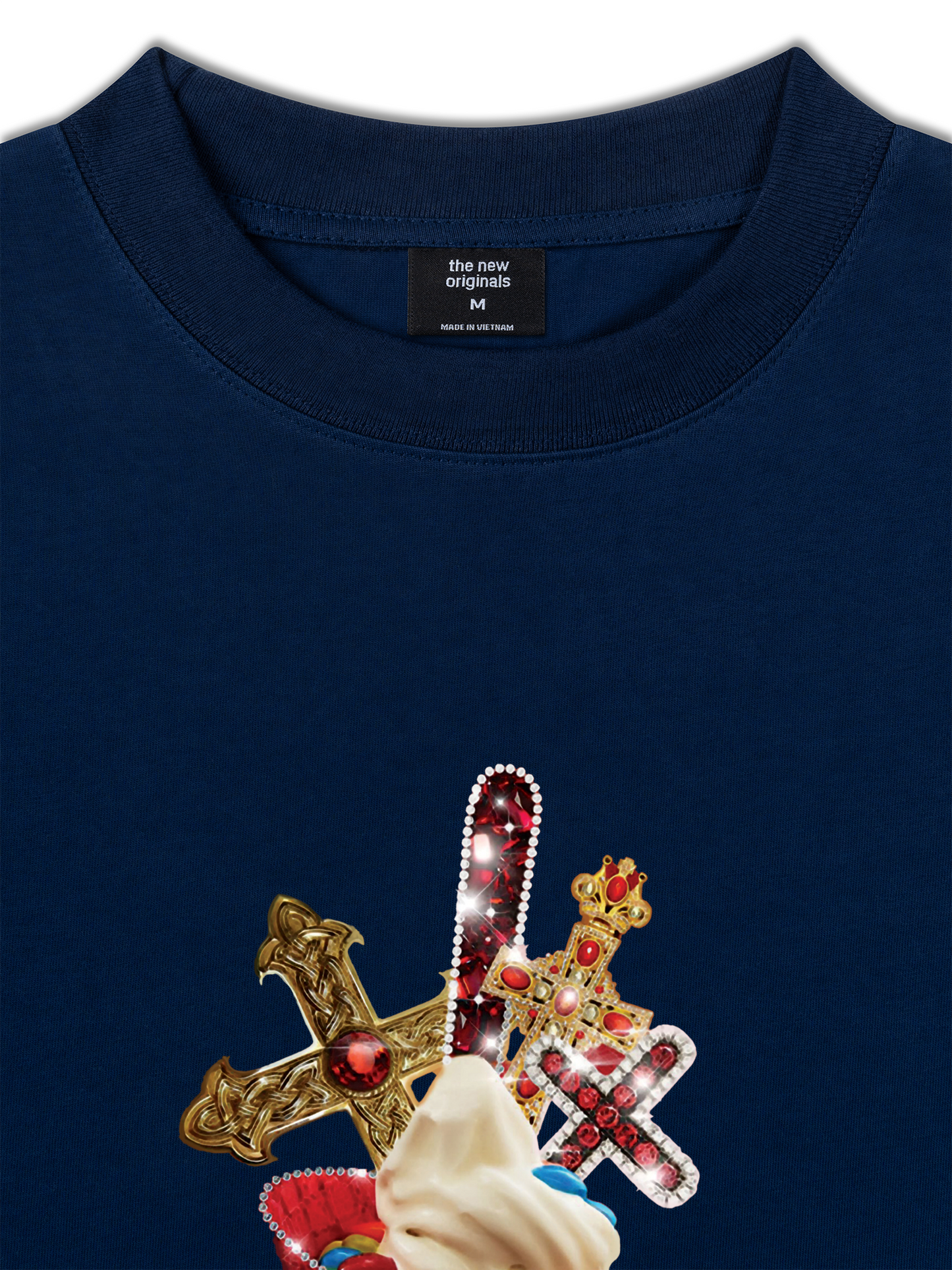 Áo Thun Relaxed Fit Gem Cross Ice Cream