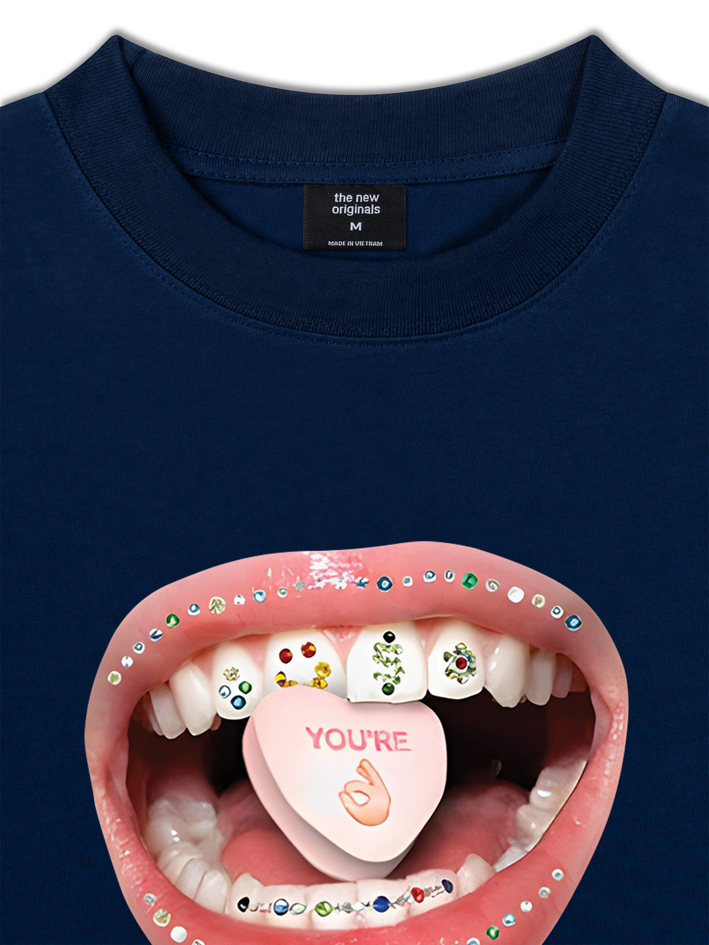 Áo Thun Relaxed Fit Diamond Grills Pills