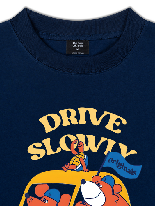 Áo Thun Relaxed Fit Drive Slowly
