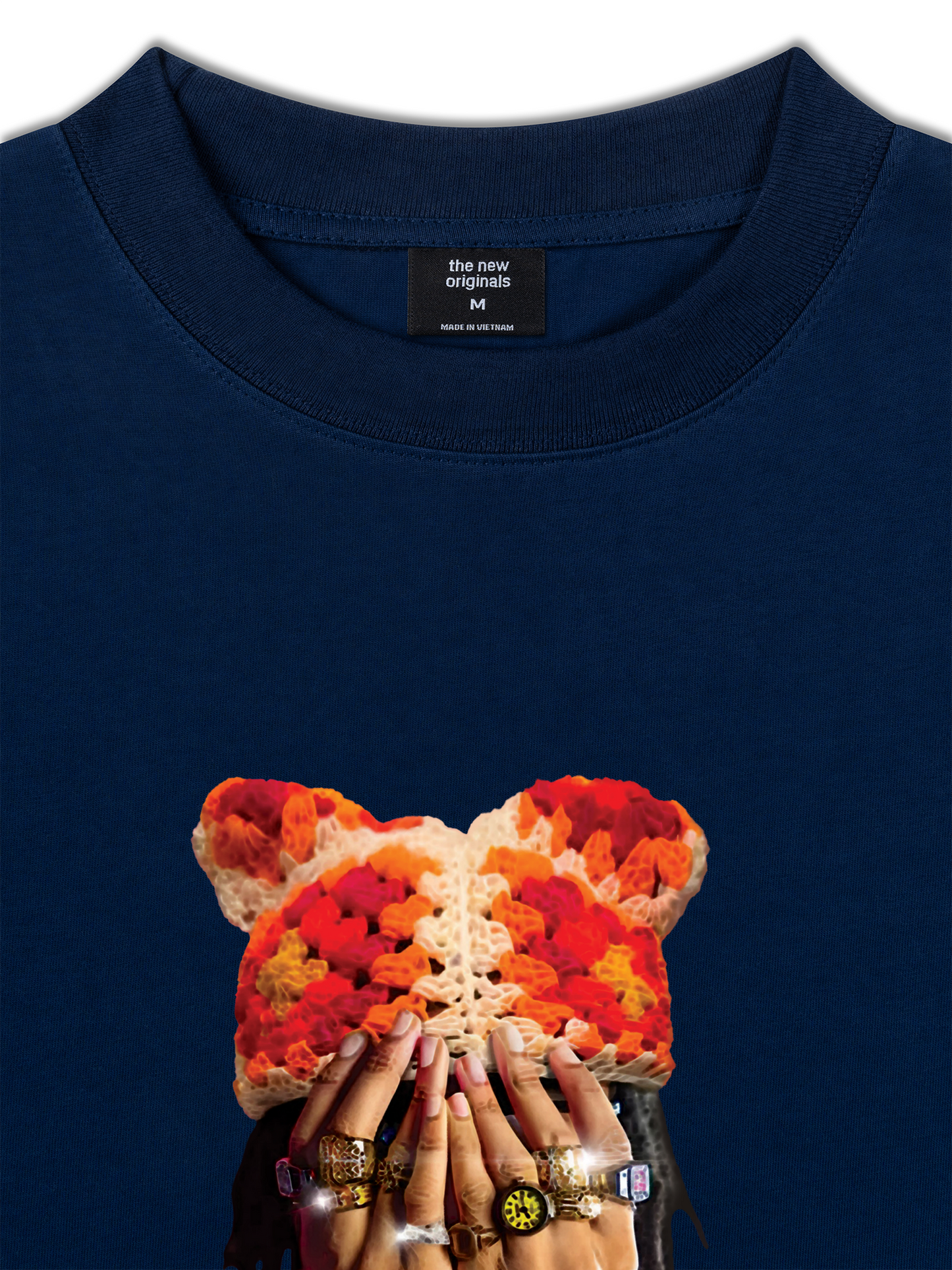 Áo Thun Relaxed Fit Jewel Ring & Orange Kitty Cap Wash