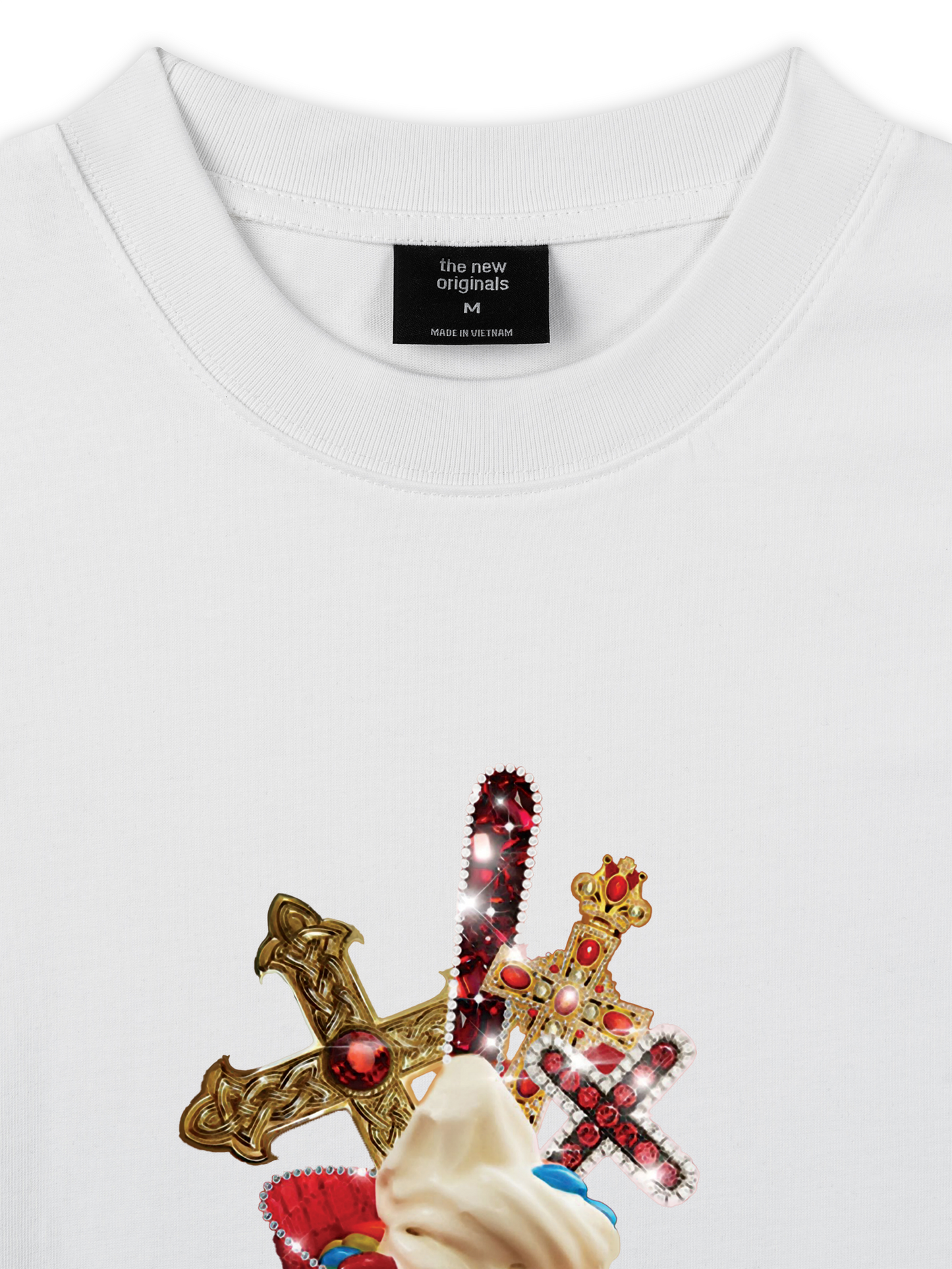 Áo Thun Relaxed Fit Gem Cross Ice Cream
