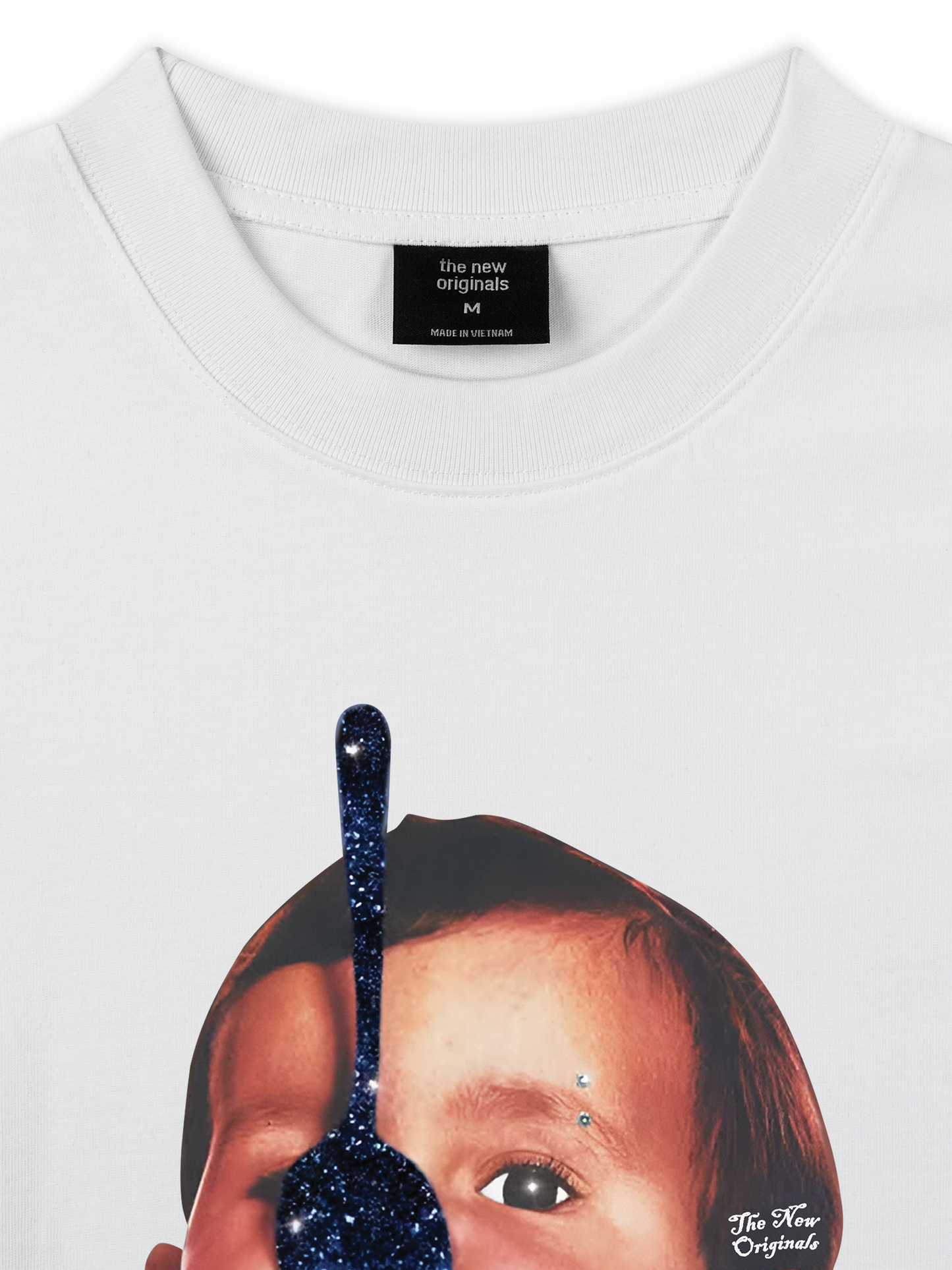 Áo Thun Relaxed Fit Funny Spoon-covered Face Boy