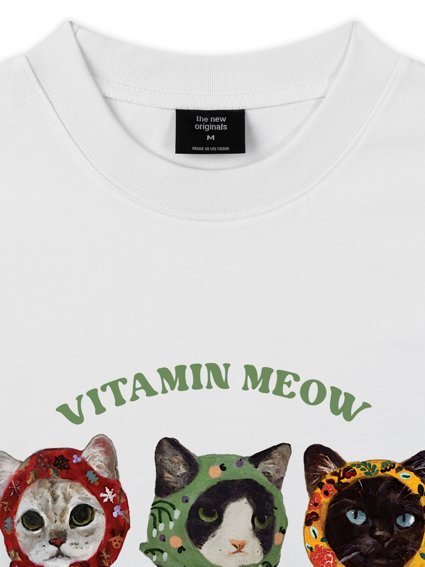 Áo Thun Relaxed Fit Vitamin Meow