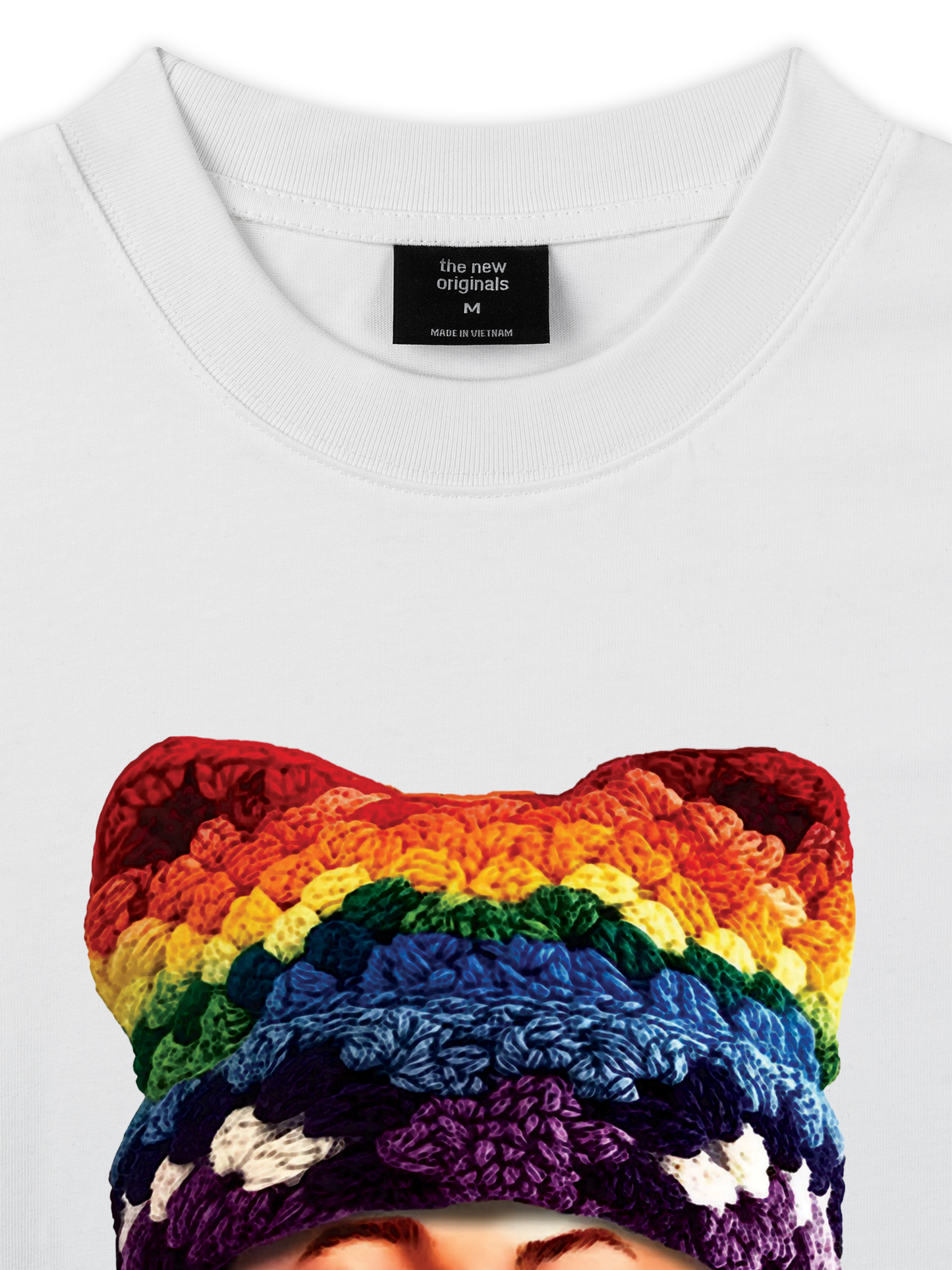 Áo Thun Relaxed Fit Bad Boy & Rainbow Crochet Hat