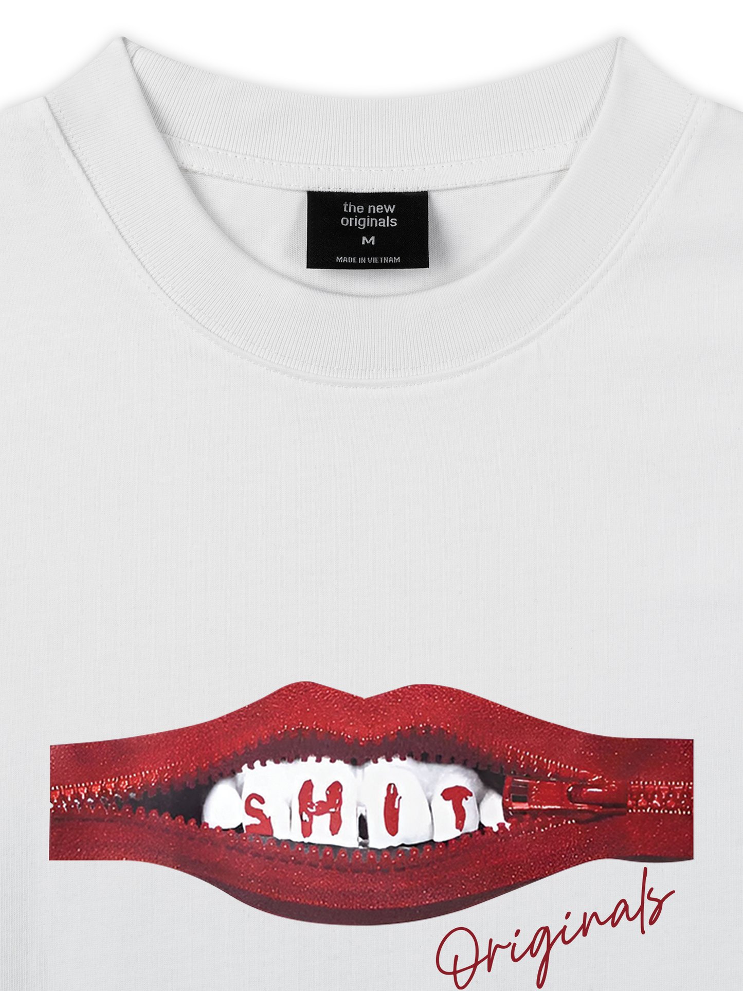 Áo Thun Relaxed Fit Teeth Zip Classic