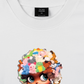 Áo Thun Relaxed Fit Colorful Plush Doll Head Cover Cartoon Girl