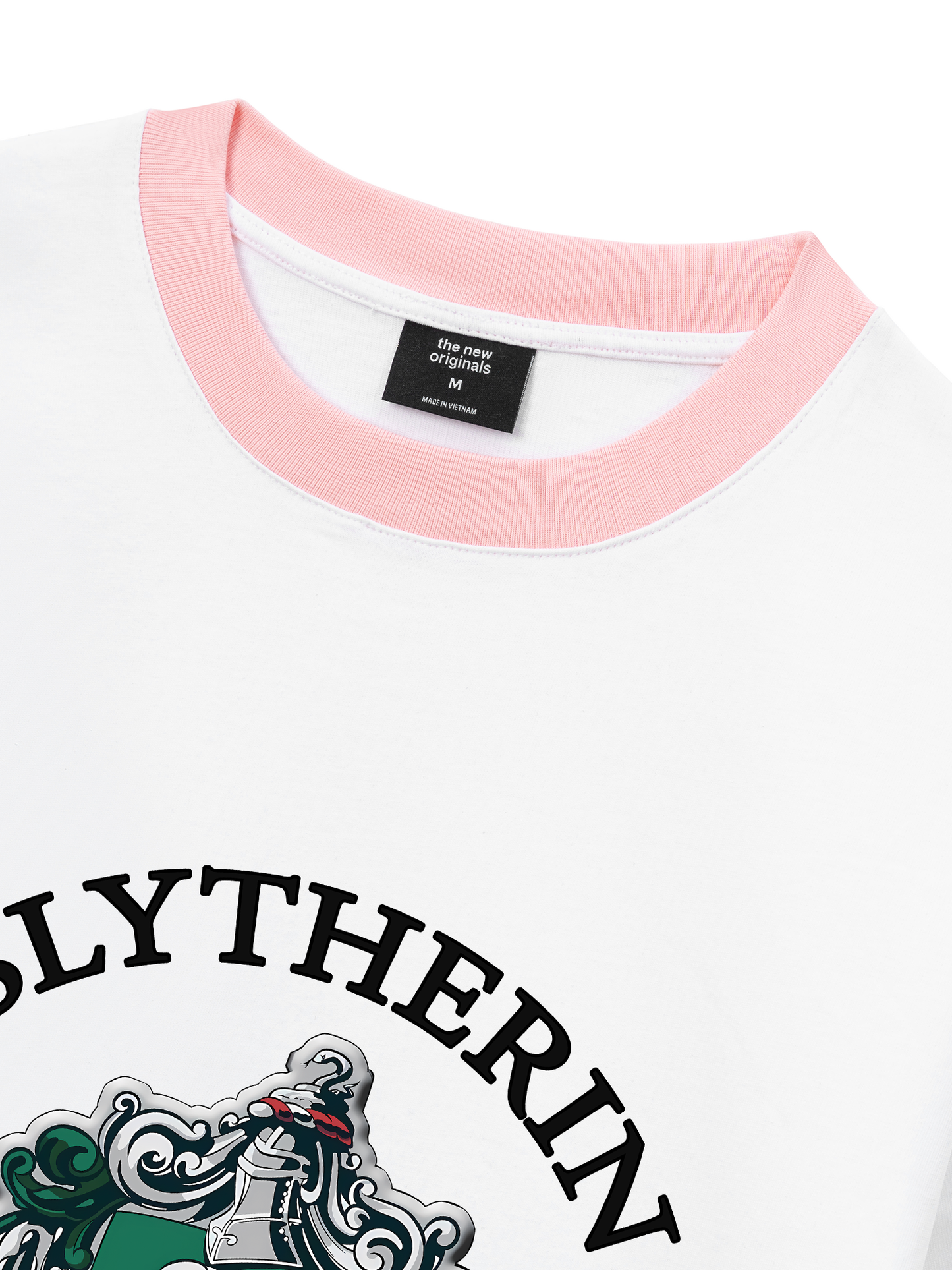 Áo Thun Ringer Relaxed Fit Harry Potter Slytherin Vintage