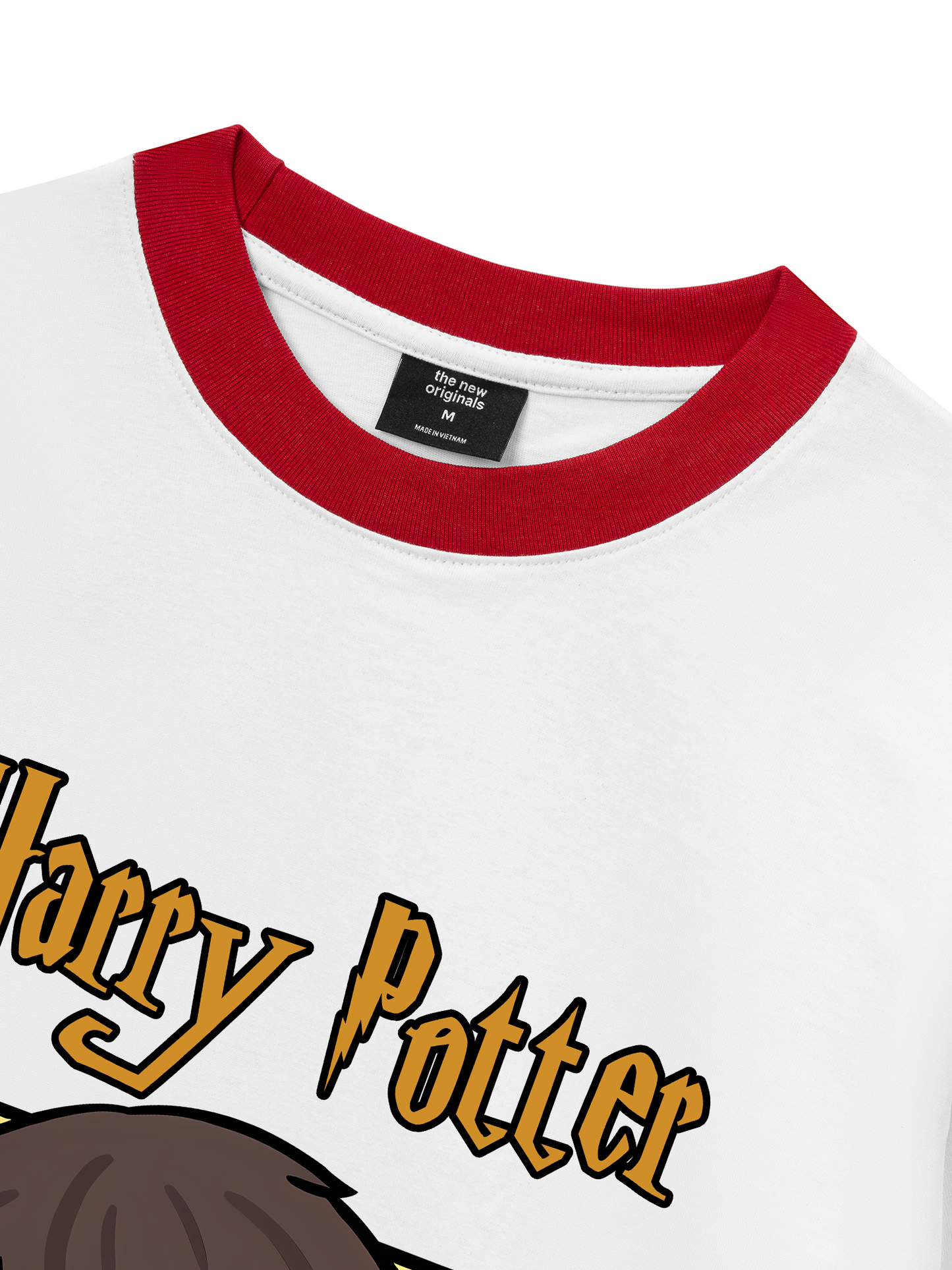 Áo Thun Ringer Relaxed Fit Harry Potter Chibi