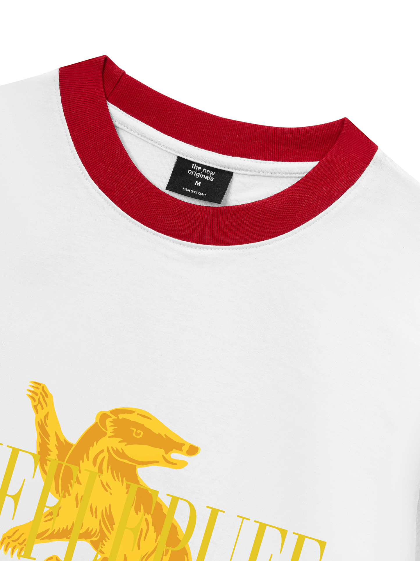 Áo Thun Ringer Relaxed Fit Harry Potter Hufflepuff