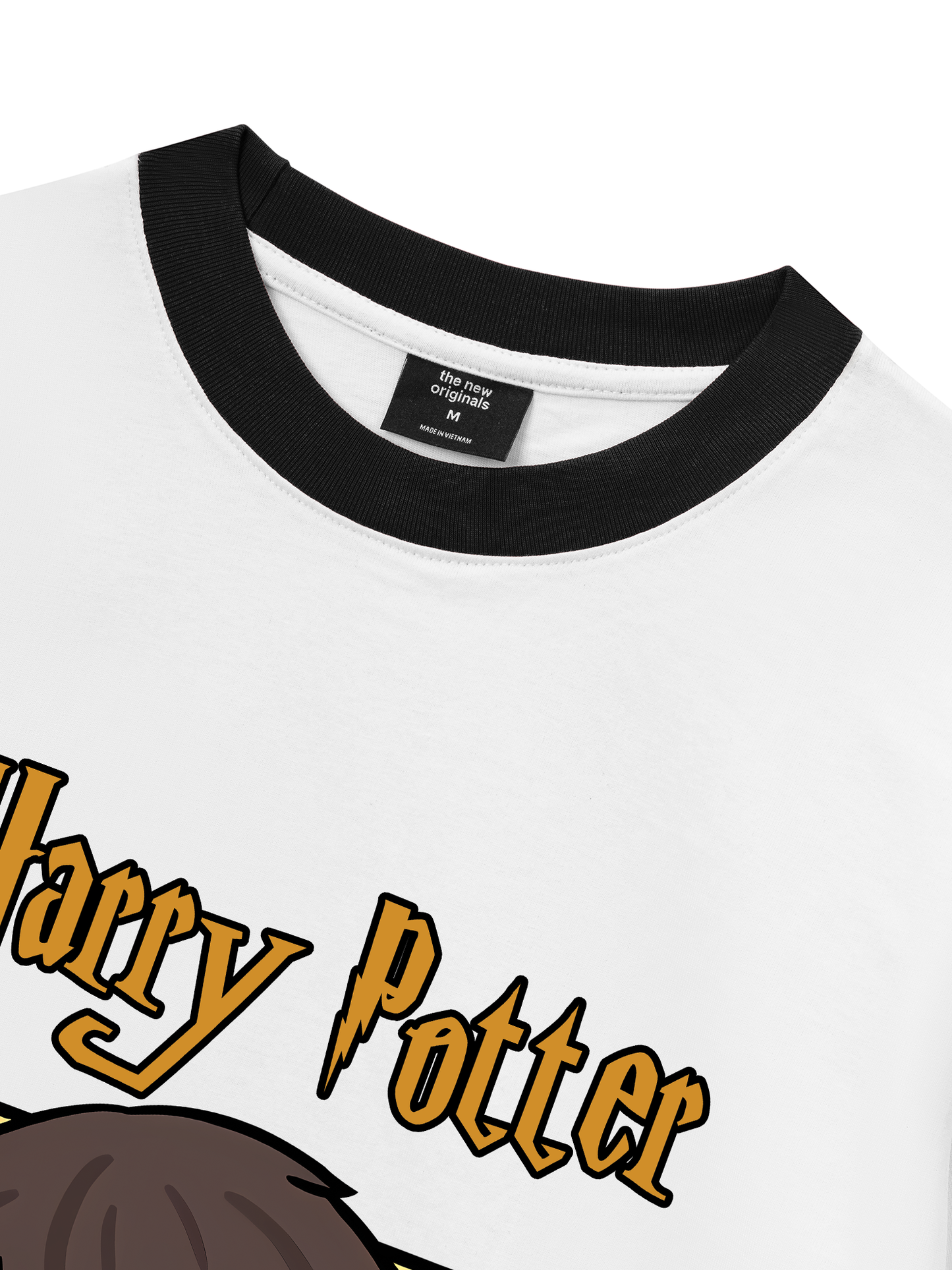 Áo Thun Ringer Relaxed Fit Harry Potter Chibi