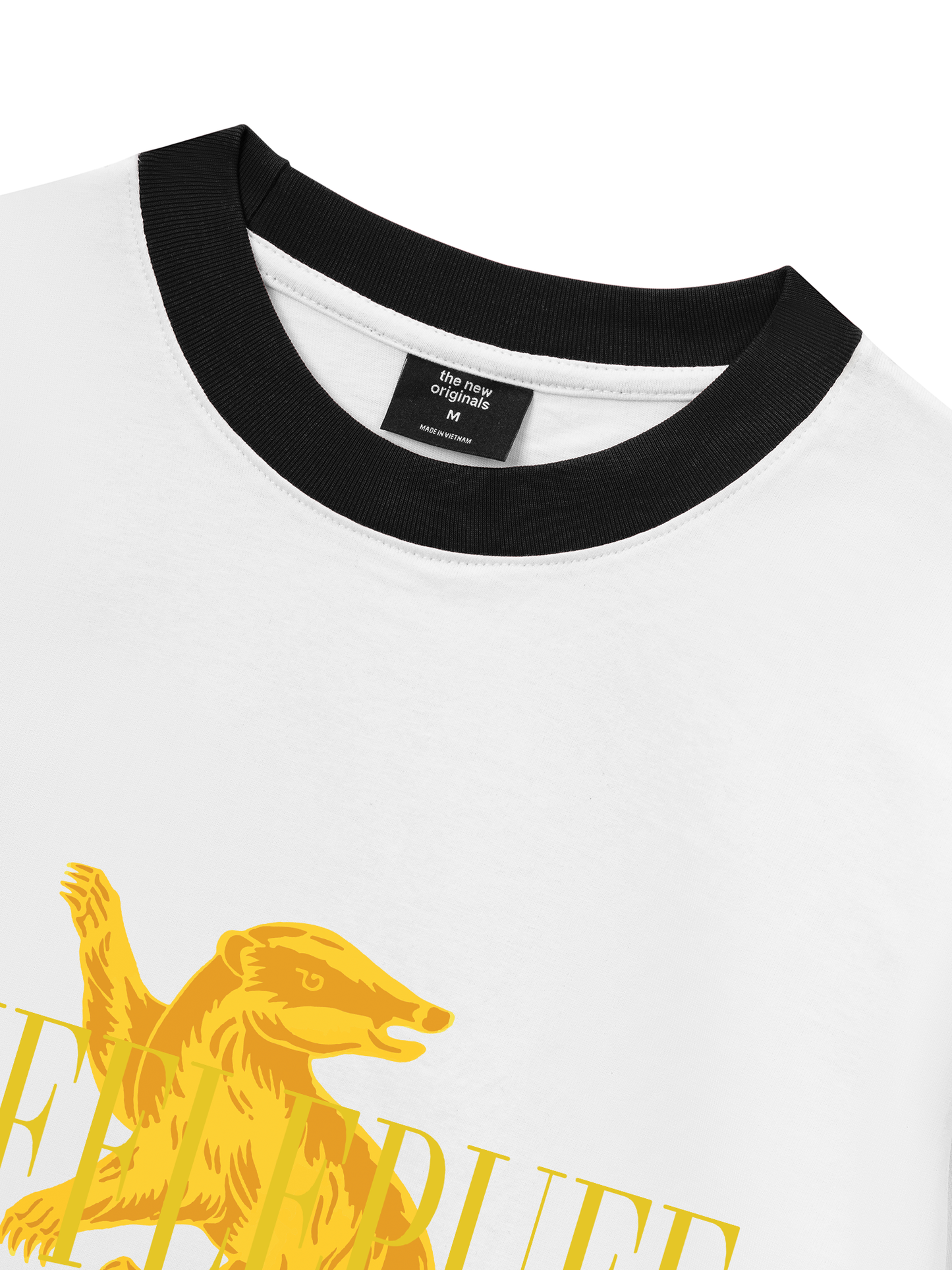 Áo Thun Ringer Relaxed Fit Harry Potter Hufflepuff
