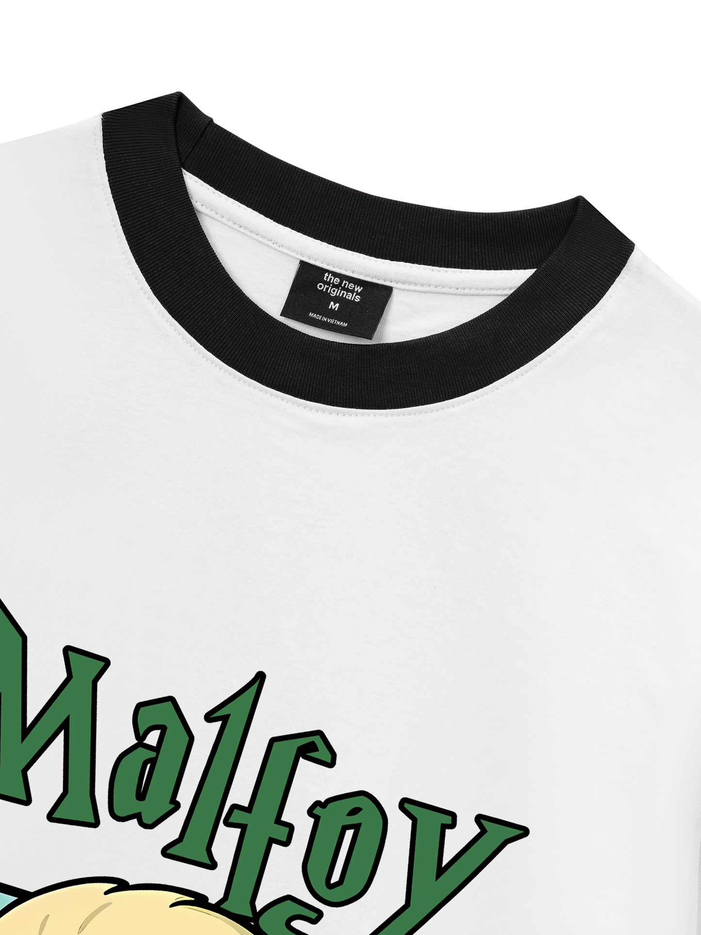 Áo Thun Ringer Relaxed Fit Harry Potter Malfoy Chibi