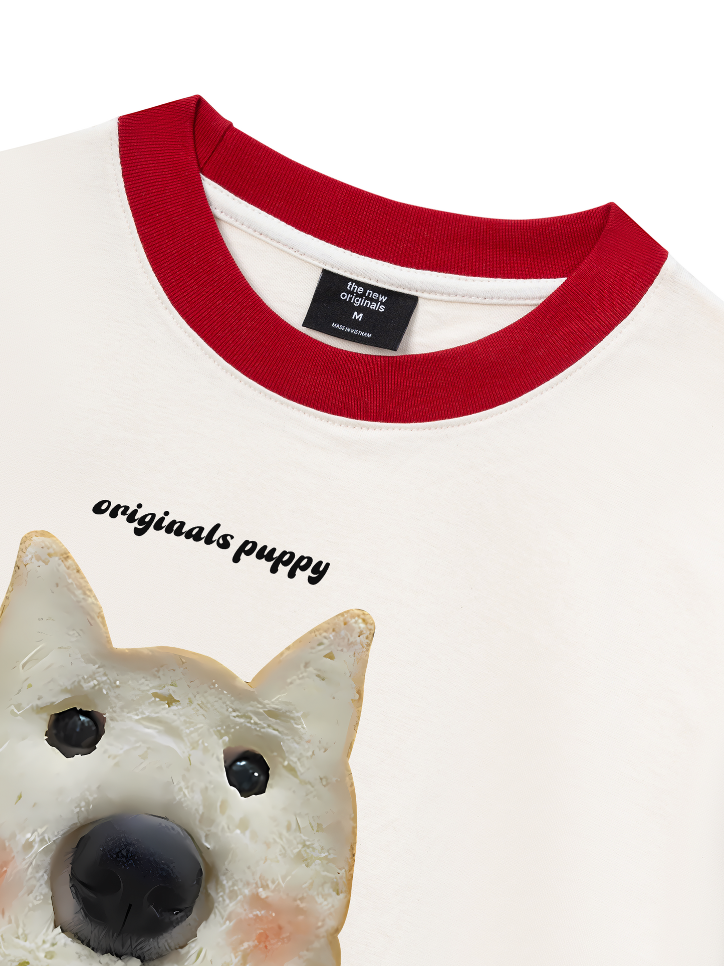 Áo Thun Ringer Relaxed Fit Sweet Pastry Orginals Puppy