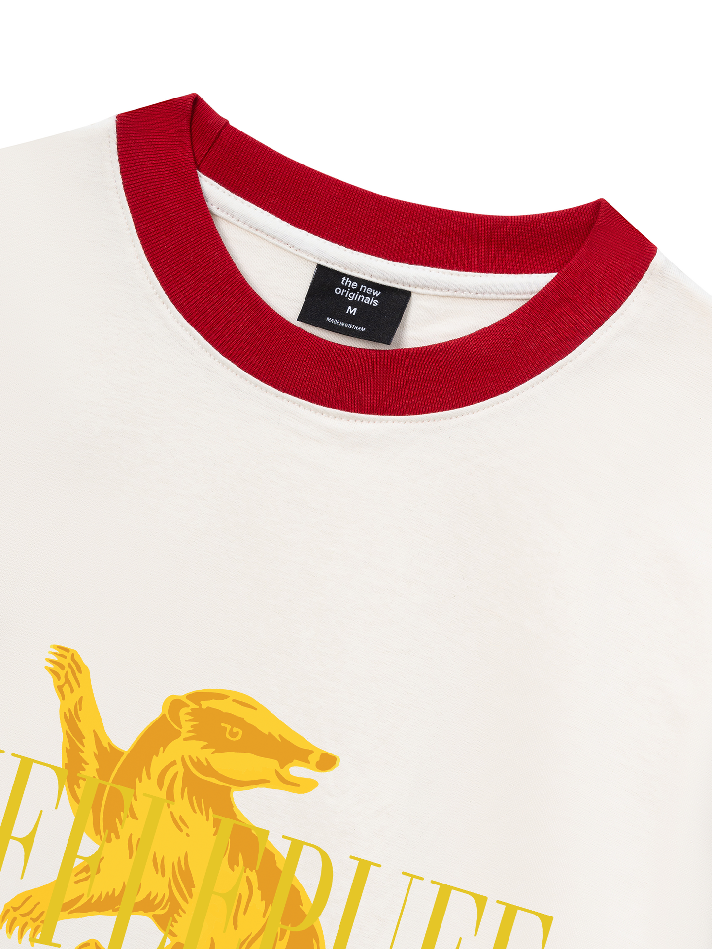 Áo Thun Ringer Relaxed Fit Harry Potter Hufflepuff