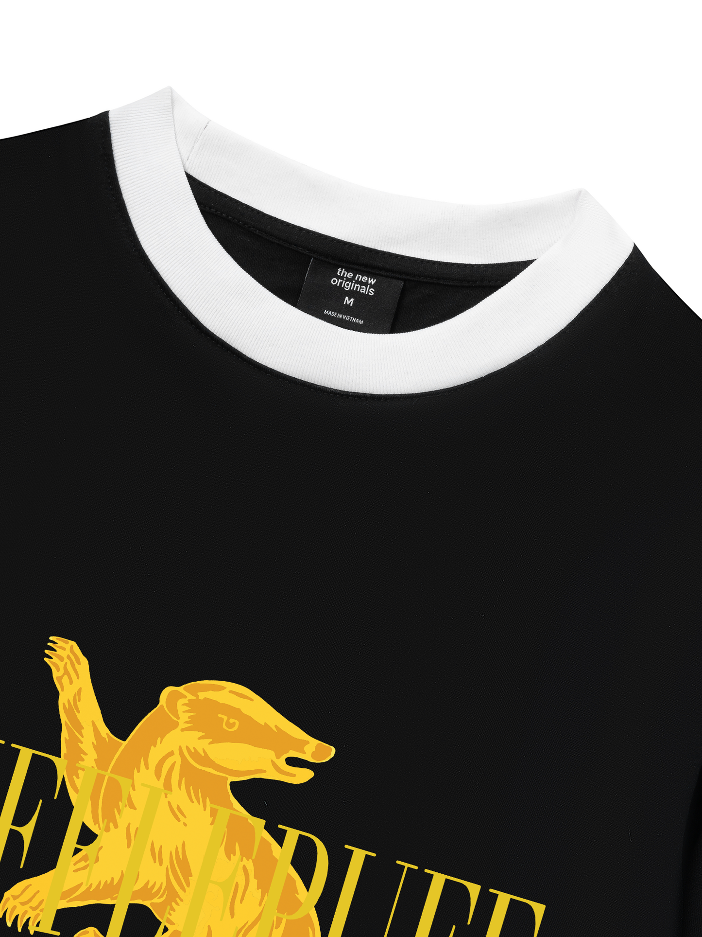 Áo Thun Ringer Relaxed Fit Harry Potter Hufflepuff