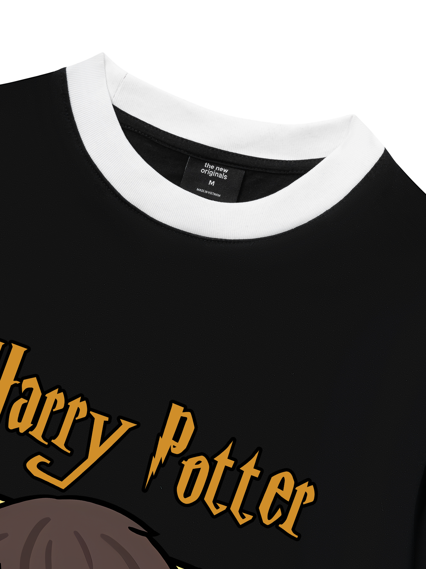Áo Thun Ringer Relaxed Fit Harry Potter Chibi