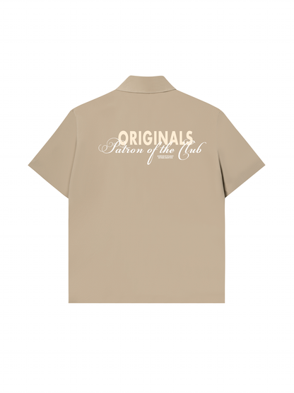 Áo Sơ Mi Kaki Boxy Ngắn Tay Originals Patron Of The Club