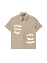 Áo Sơ Mi Kaki Boxy Ngắn Tay Originals Free Style