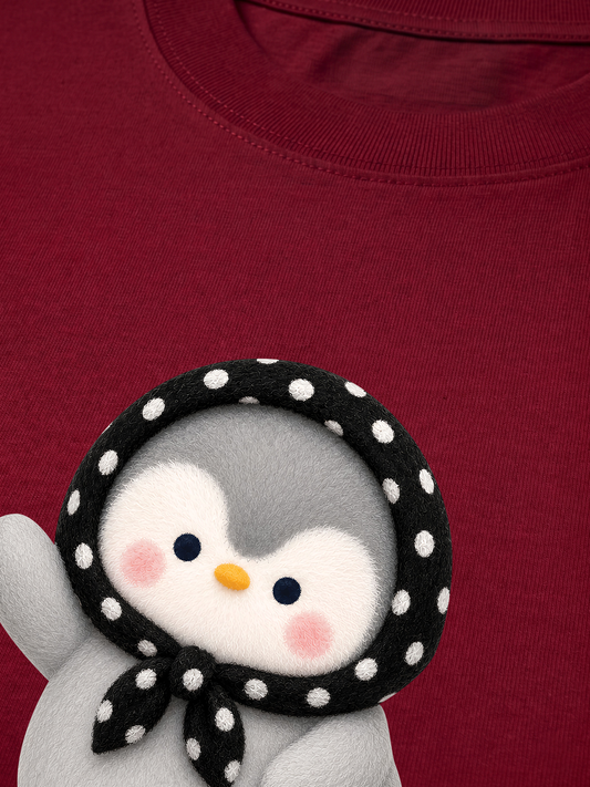 Áo Thun Relaxed Fit Happy Penguin