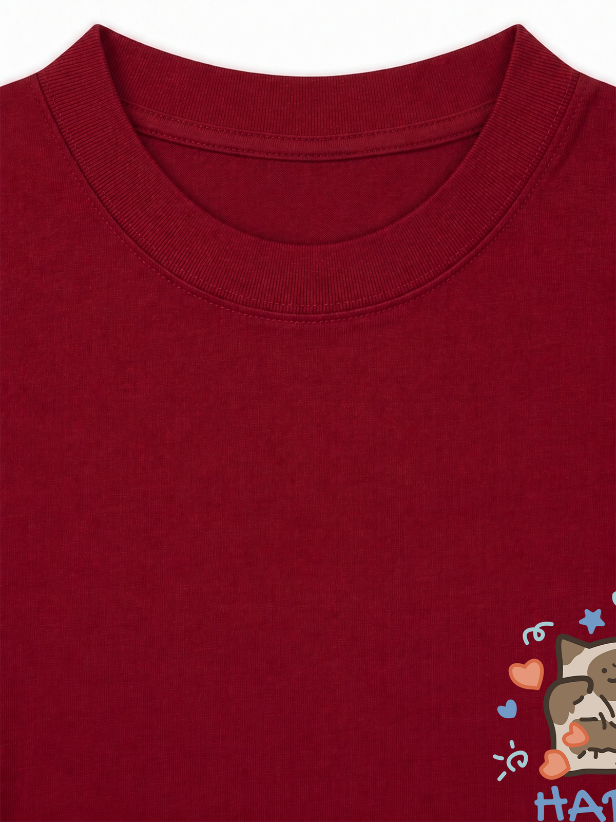Áo Thun Relaxed Fit Happy Luv Cat Couple