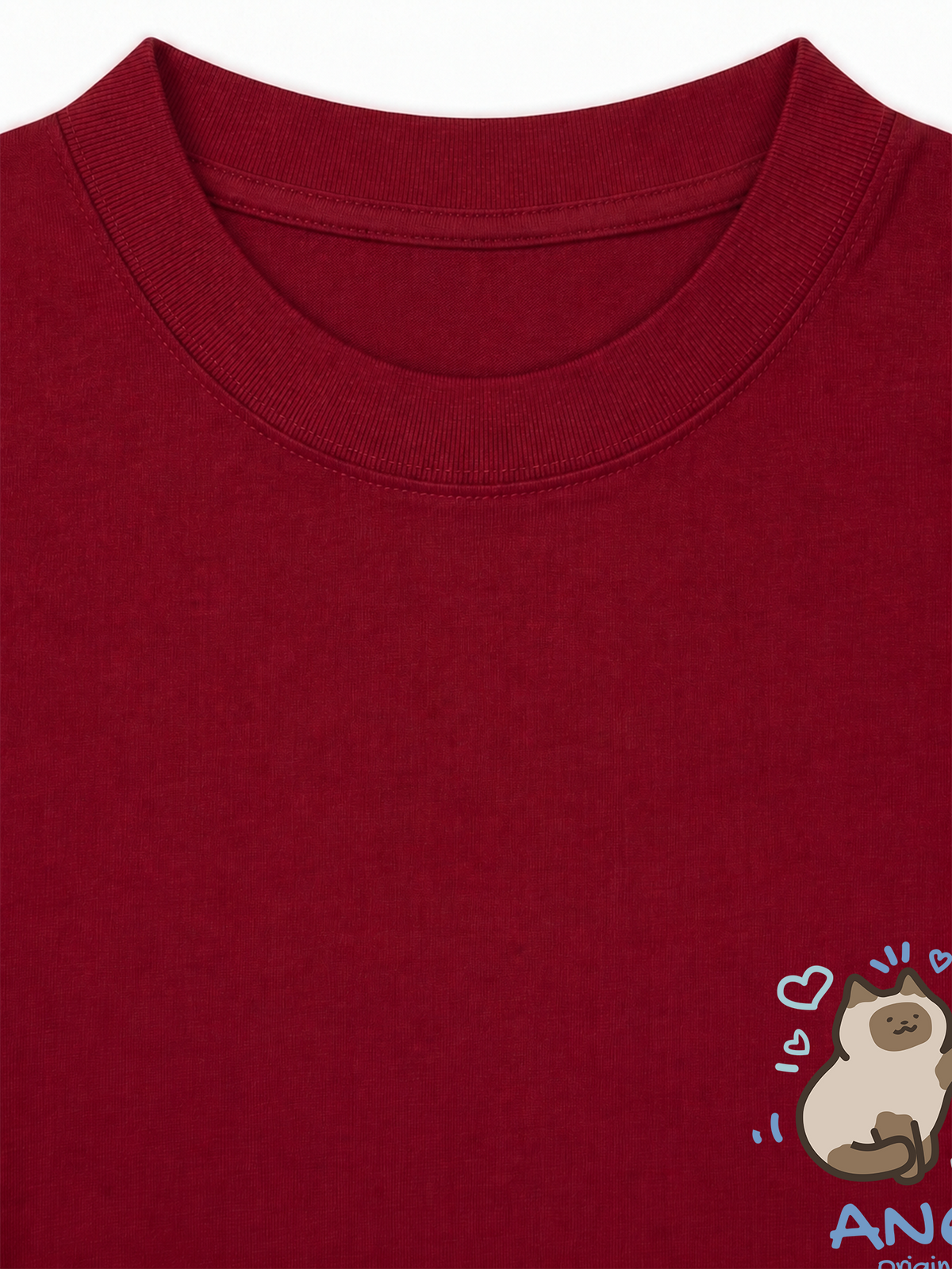 Áo Thun Relaxed Fit Angry Luv Cat Couple