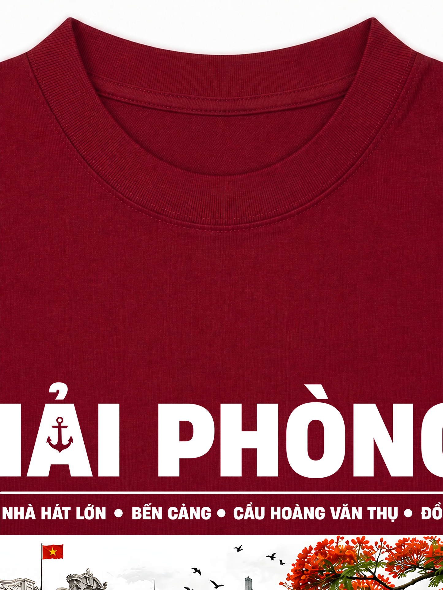 Áo Thun Relaxed Fit Thành Phố Cảng