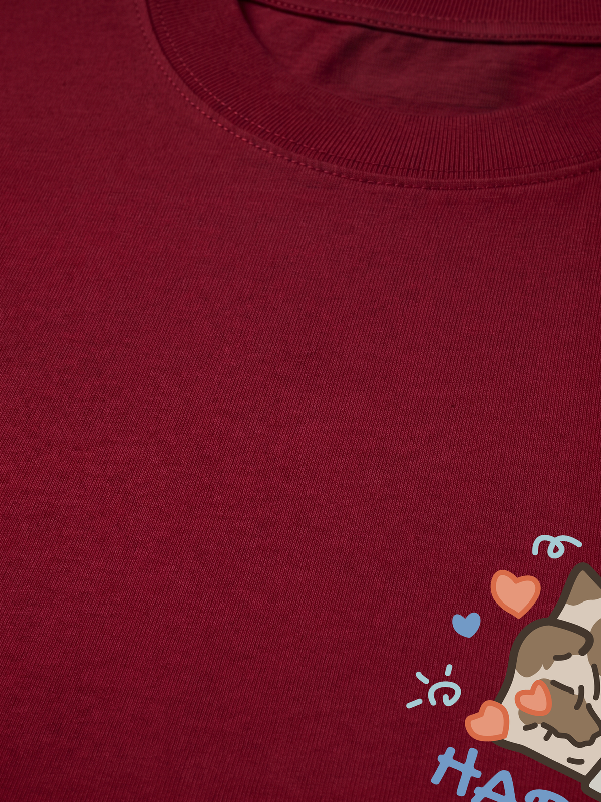 Áo Thun Relaxed Fit Happy Luv Cat Couple