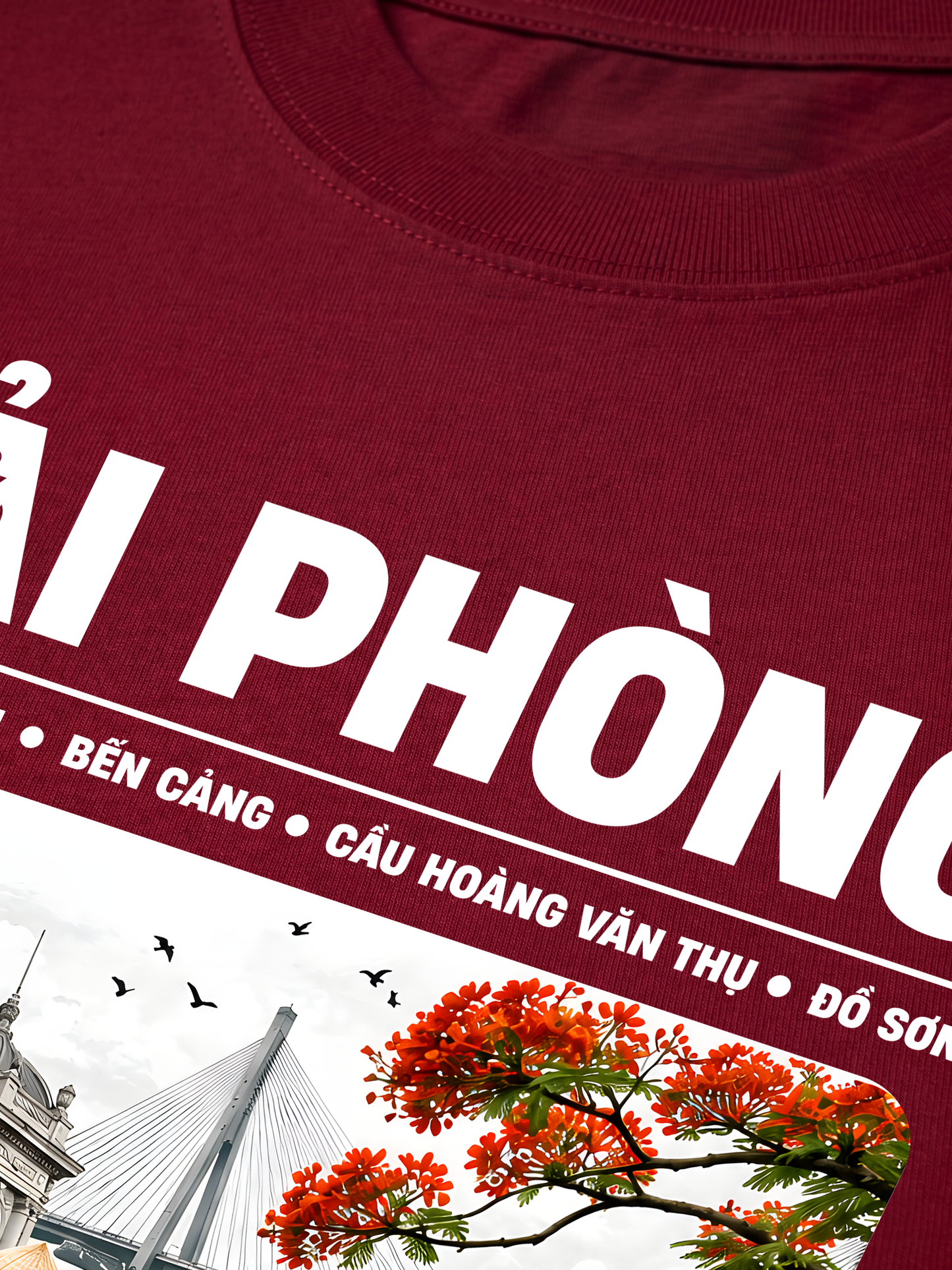 Áo Thun Relaxed Fit Thành Phố Cảng
