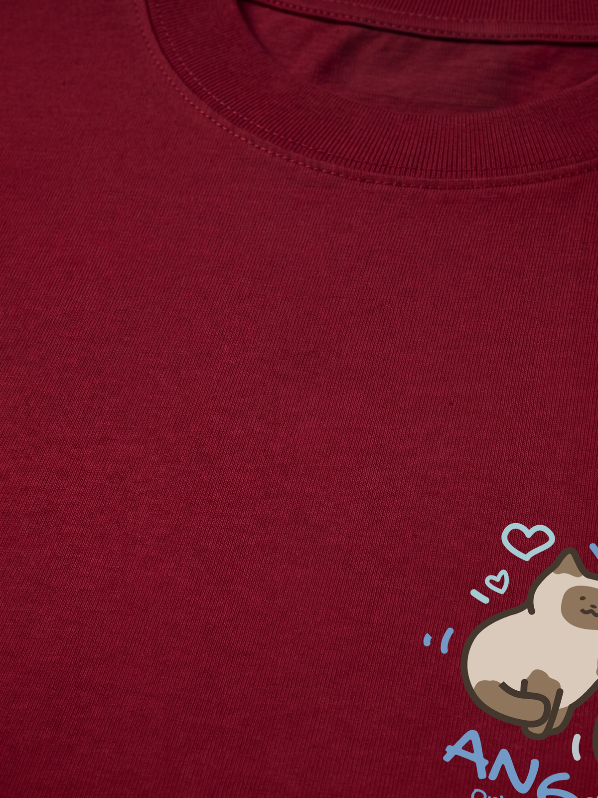 Áo Thun Relaxed Fit Angry Luv Cat Couple