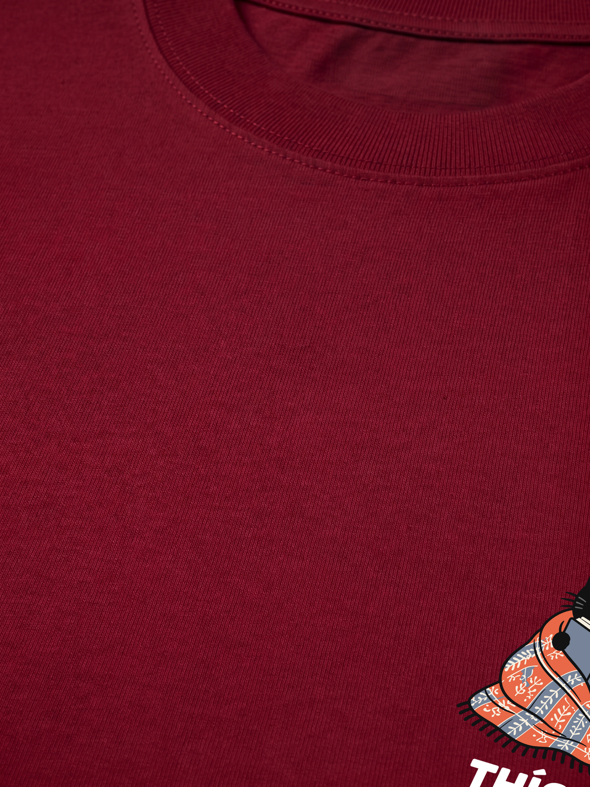 Áo Thun Relaxed Fit Thích Đọc Sách-Mèo Đen