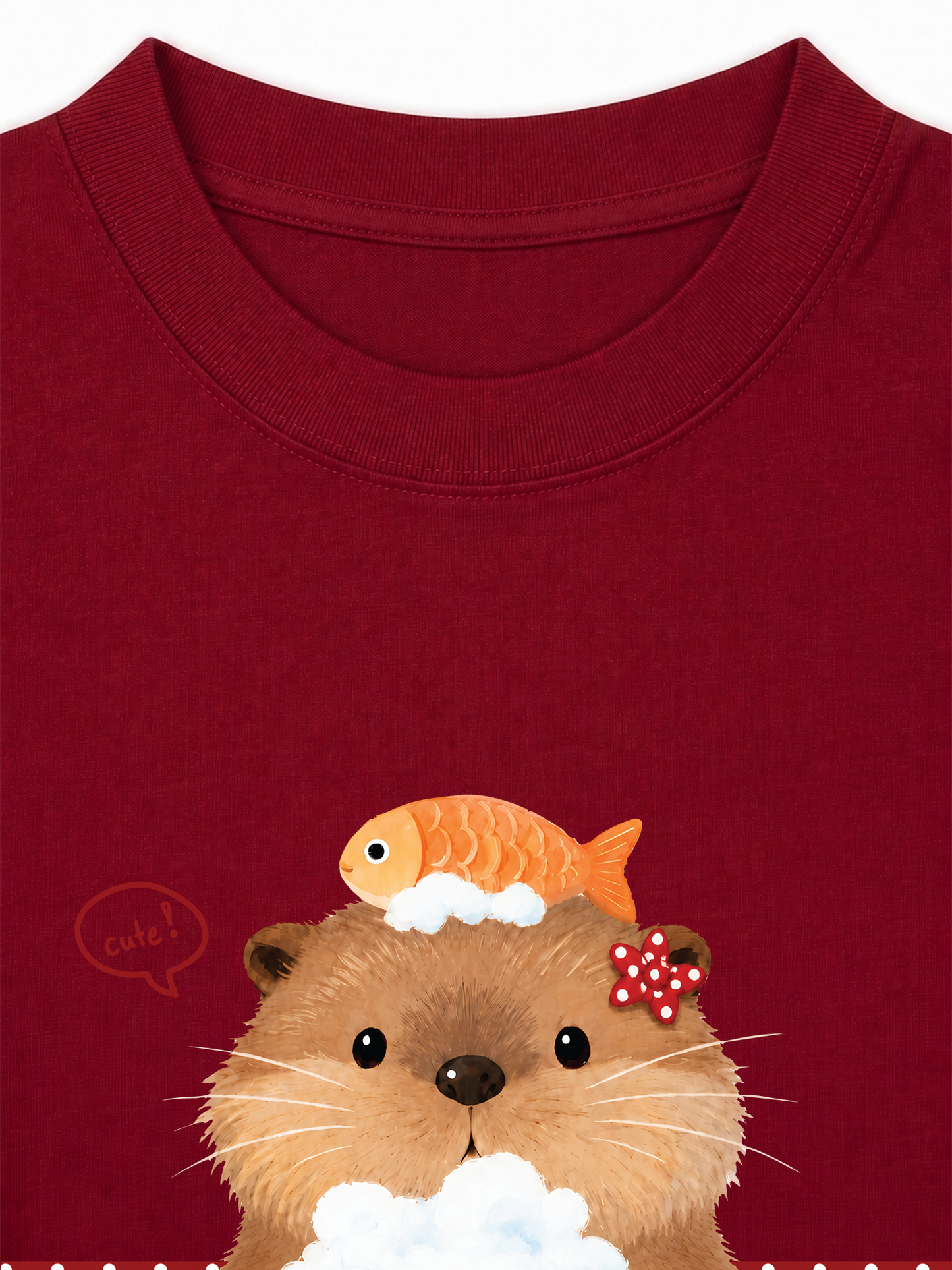 Áo Thun Relaxed Fit Animal Mood Bubble Beaver