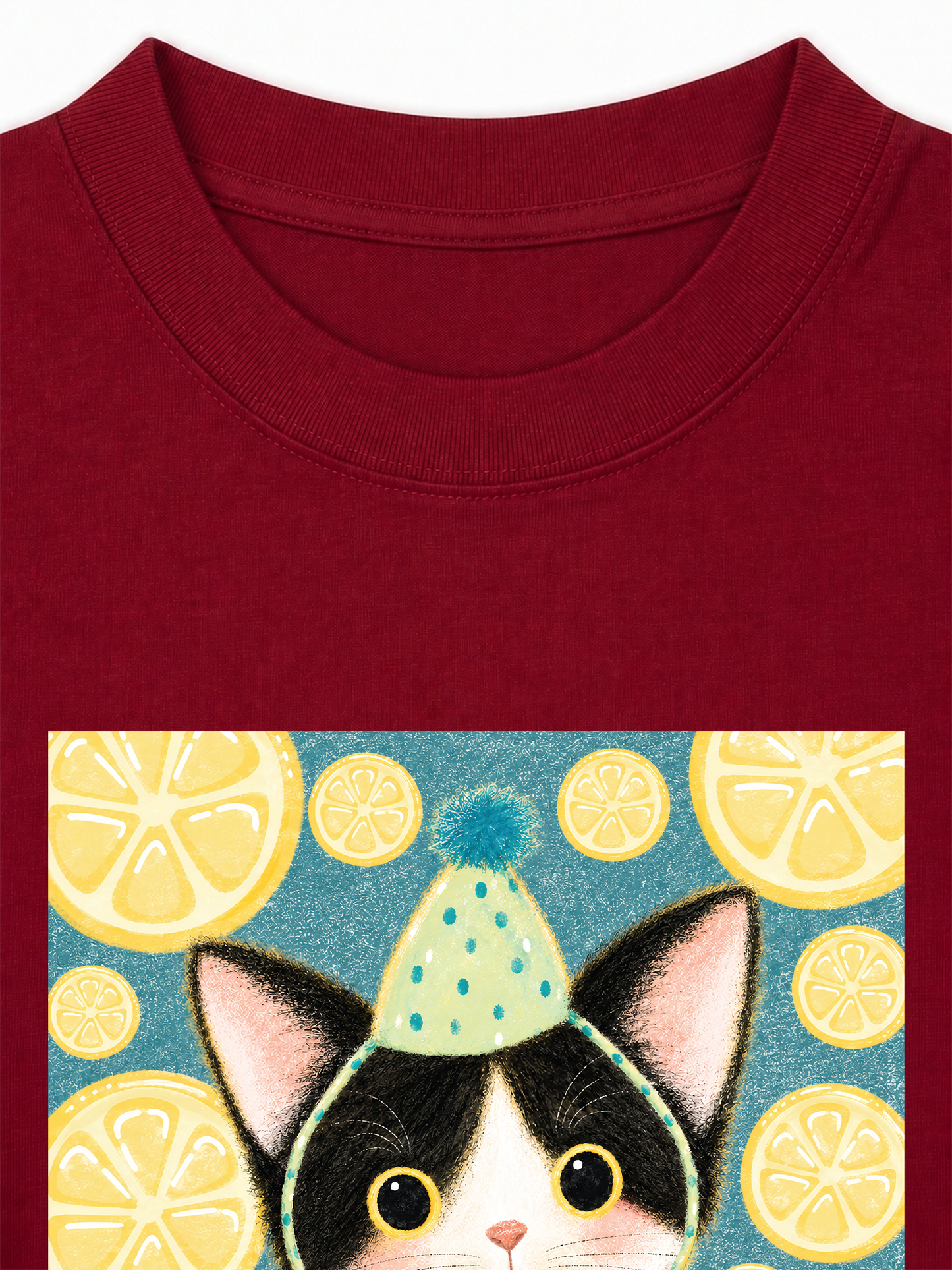 Áo Thun Relaxed Fit Lemon Reverie Meow