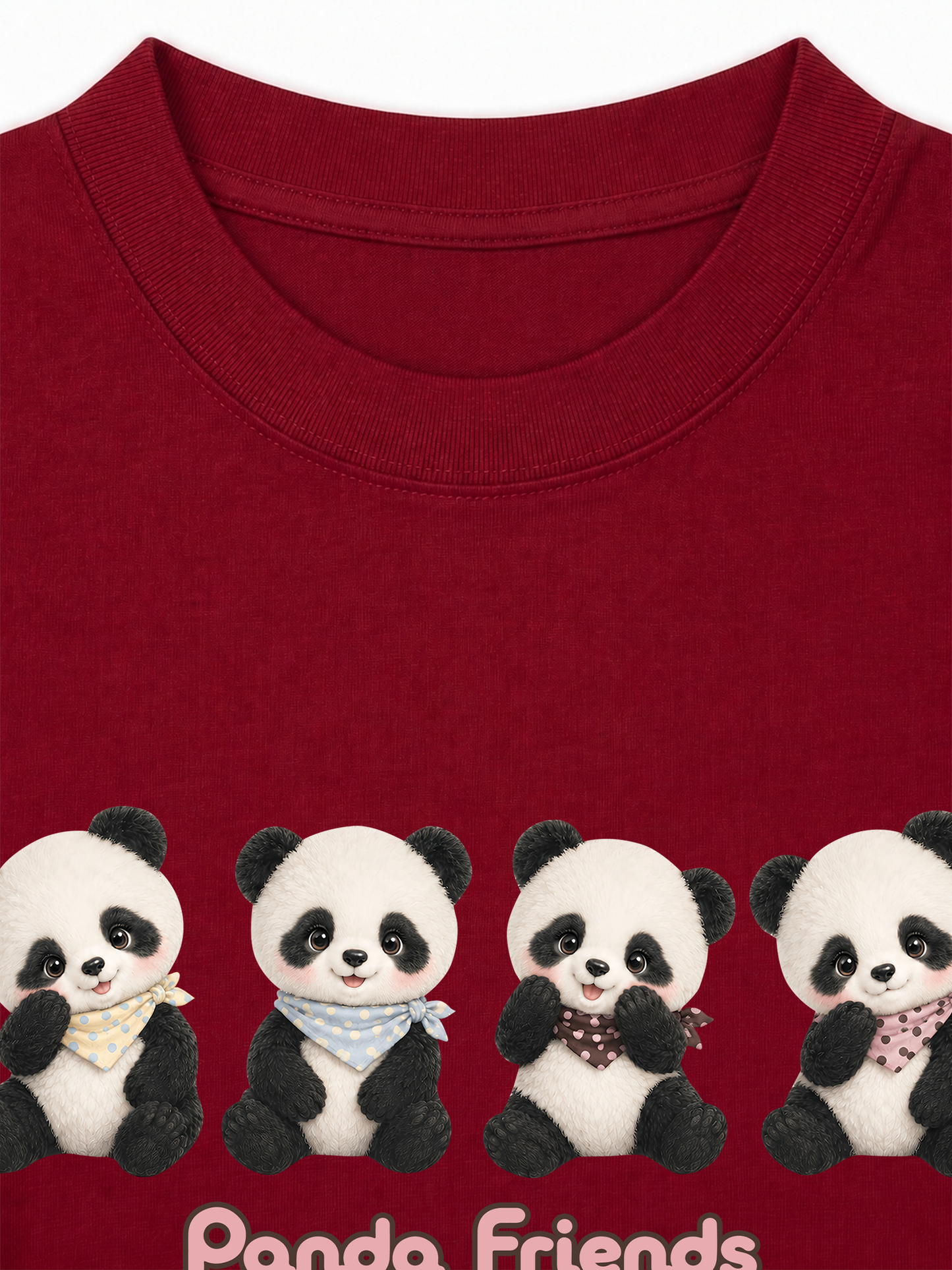 Áo Thun Relaxed Fit Panda Friends