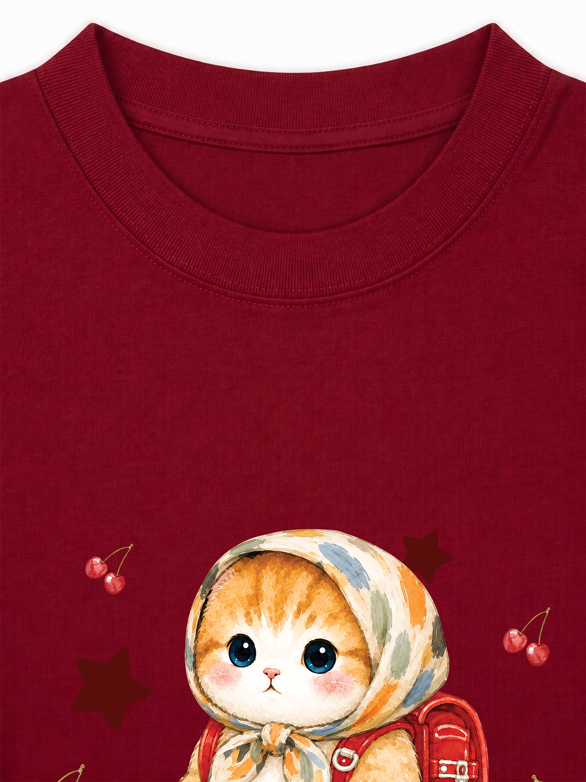 Áo Thun Relaxed Fit Pickleball Girl Meow Vitamin Meow Go School