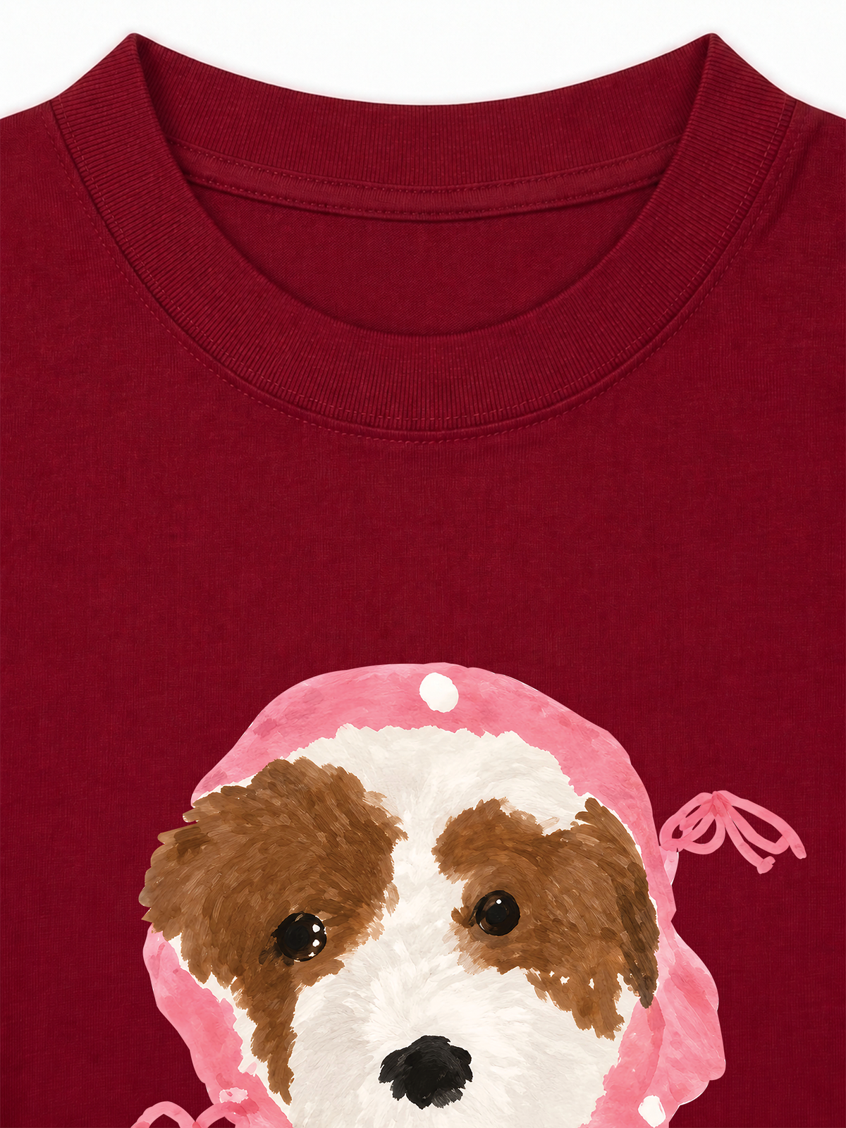 Áo Thun Relaxed Fit Pink Dots Puppy